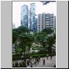 Hong Kong Island - Blick vom Hong Kong Park aus auf die Lippo-T&uuml;rme