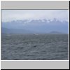 Feuerland - Blick vom Beagle-Kanal aus auf die Inselk&uuml;ste &ouml;stlich von Ushuaia