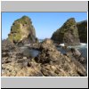 Insel Chilo&eacute; - felsige Nordk&uuml;ste an der Pinguinera Islotes de Pu�ihuil
