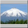 unterwegs nach Pucon � Blick auf den Vulkan Villarrica