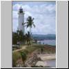  Galle - Blick vom Flag Rock nach Osten auf die s&uuml;dliche Befestigungsmauer und den alten Leuchtturm, links die Meera-Moschee