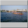 Bangkok - Blick vom westlichen Ufer bei Wat Arun auf die gegen&uuml;berliegende Flu&szlig;seite (Richtung Wat Pho)