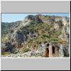 bei Demre - Ruinen des antiken Myra mit lykischen Felsgr&auml;bern und r&ouml;mischem Theater